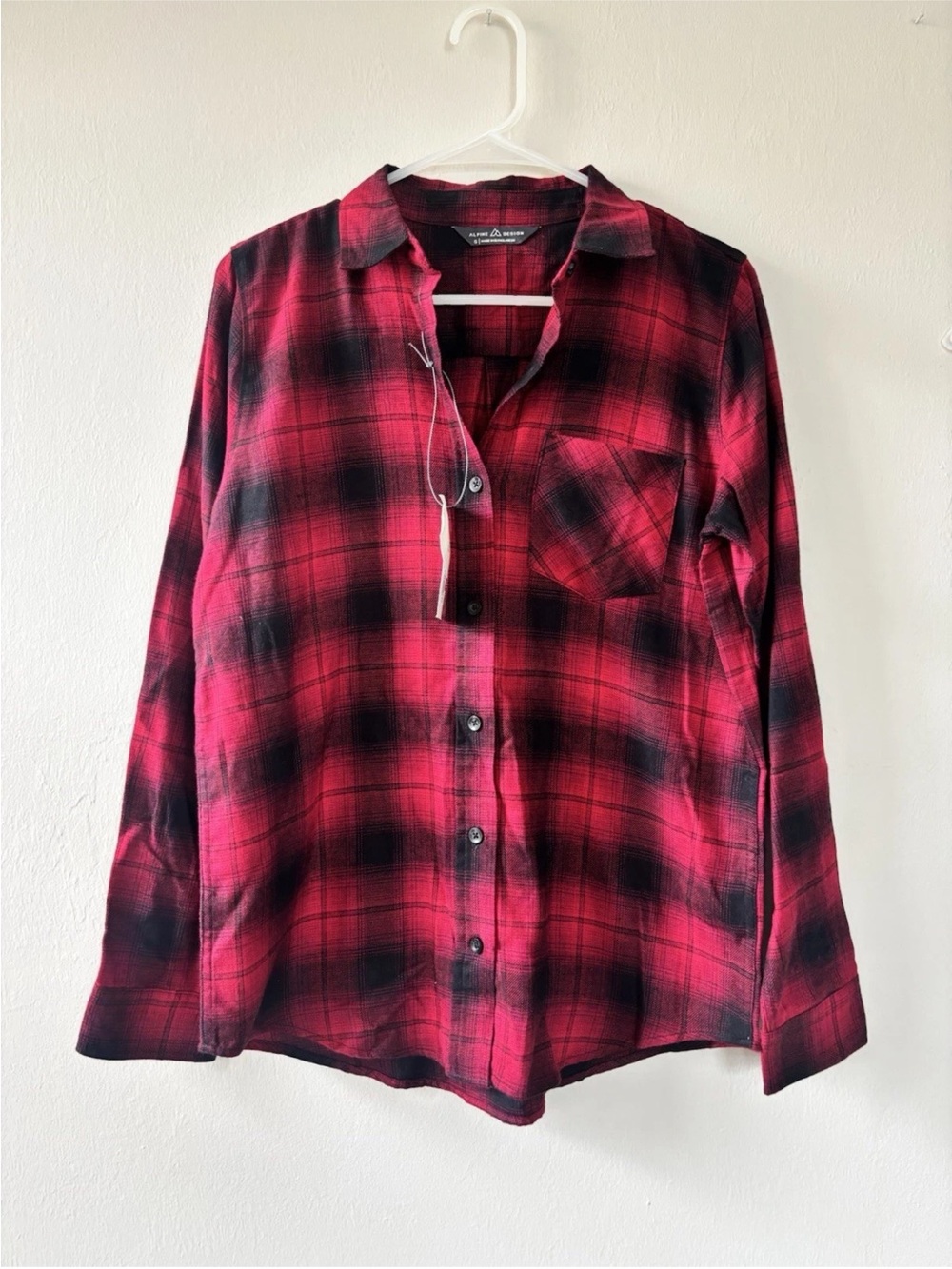 Alpine Design Women’s Size Small Brushed Flannel Boondocks Red Plaid NEW